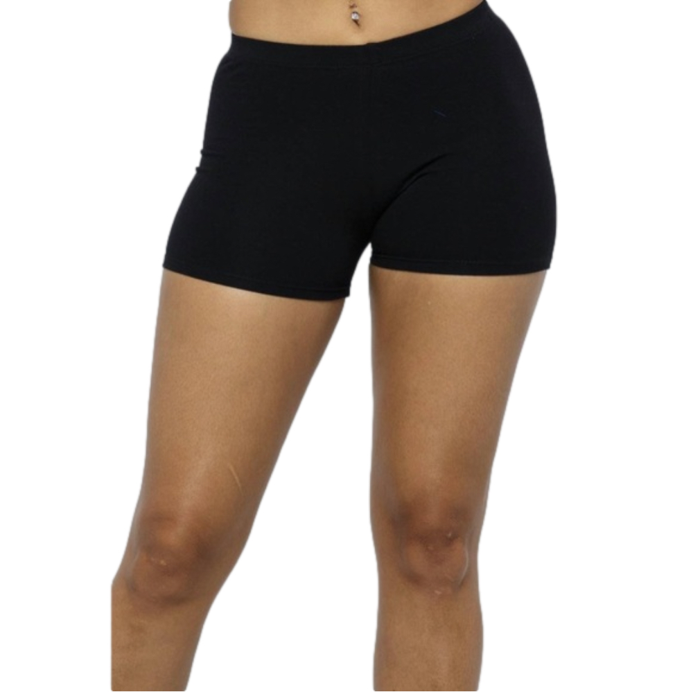 Black Basic Solid Lounge Shorts